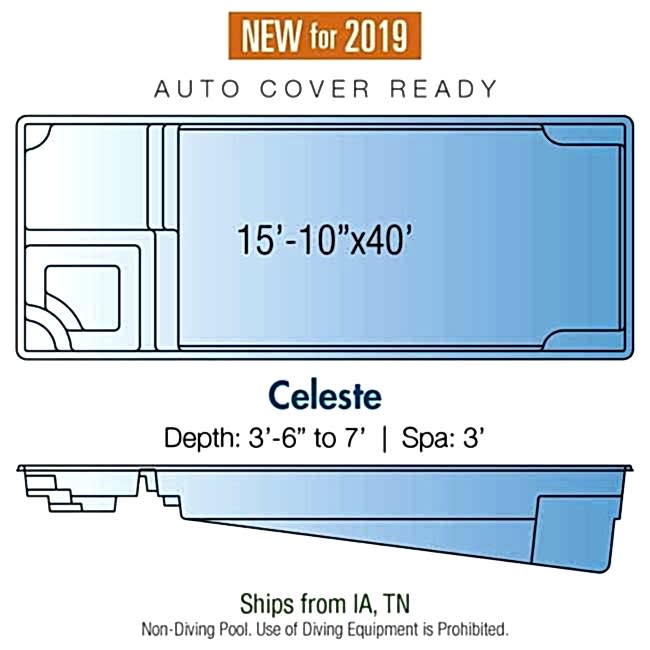 celeste fiberglass pool