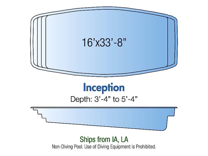 inception fiberglass pool