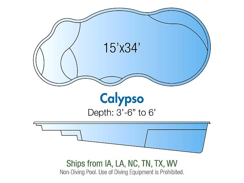 calypso fiberglass pool