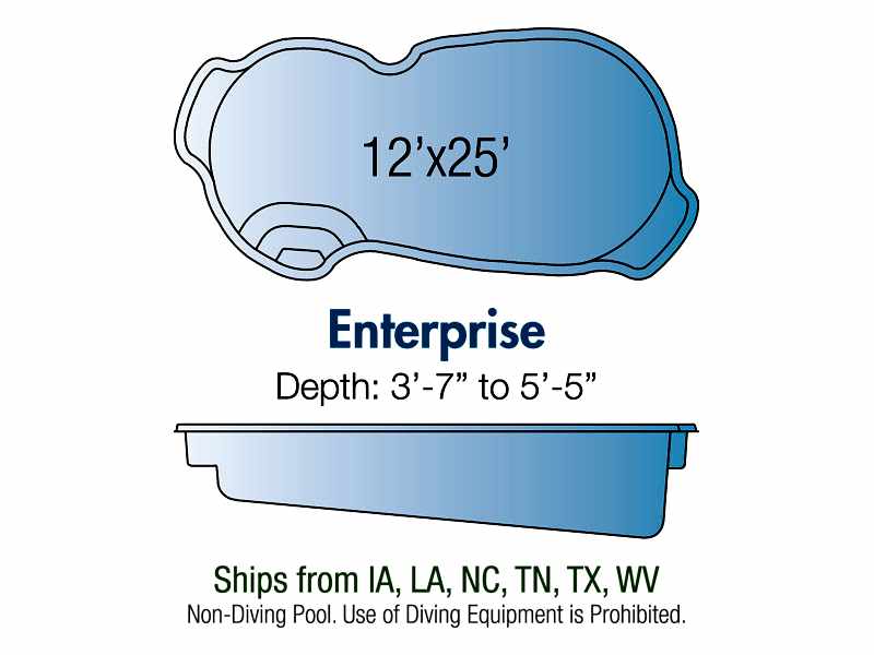 Enterprise fiberglass pool