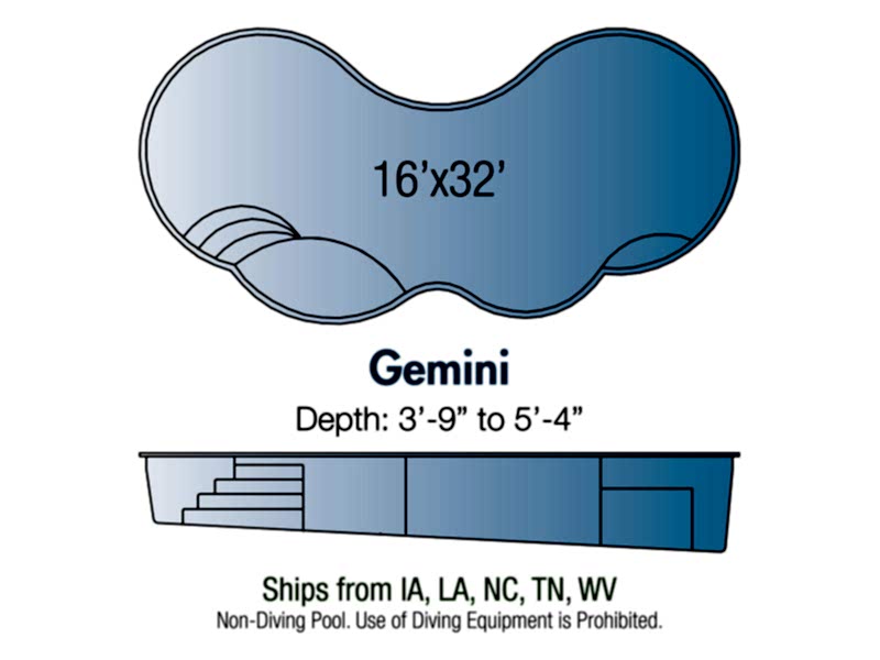 Gemini fiberglass pool
