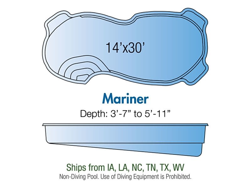 Mariner fiberglass pool