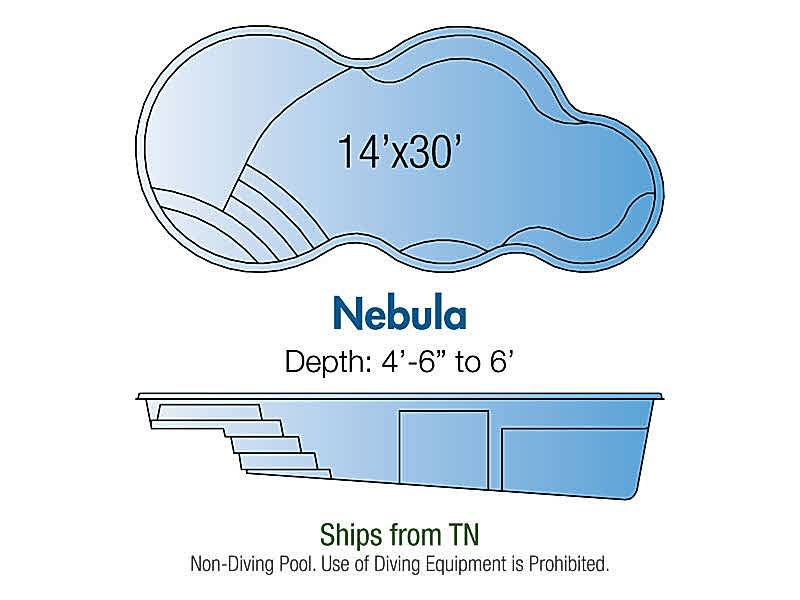 nebula fiberglass pool