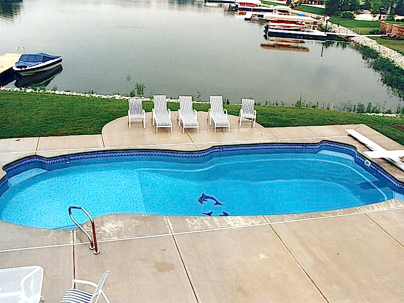 Perseus fiberglass pool