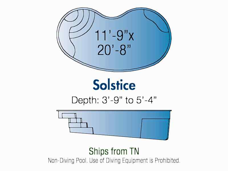 solstice fiberglass pool