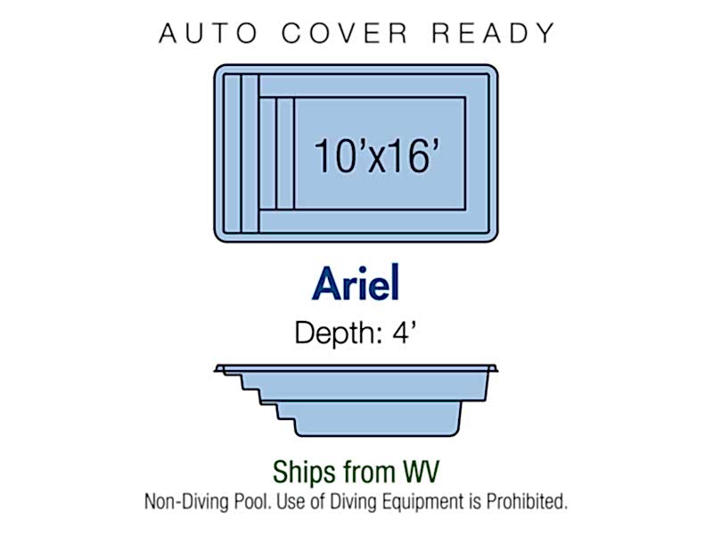 ariel fiberglass pool