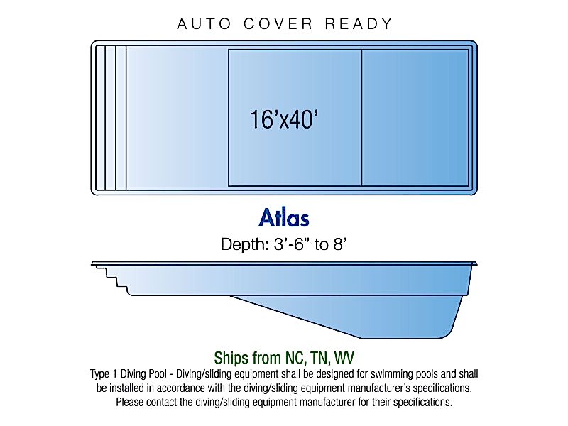 atlas fiberglass pool