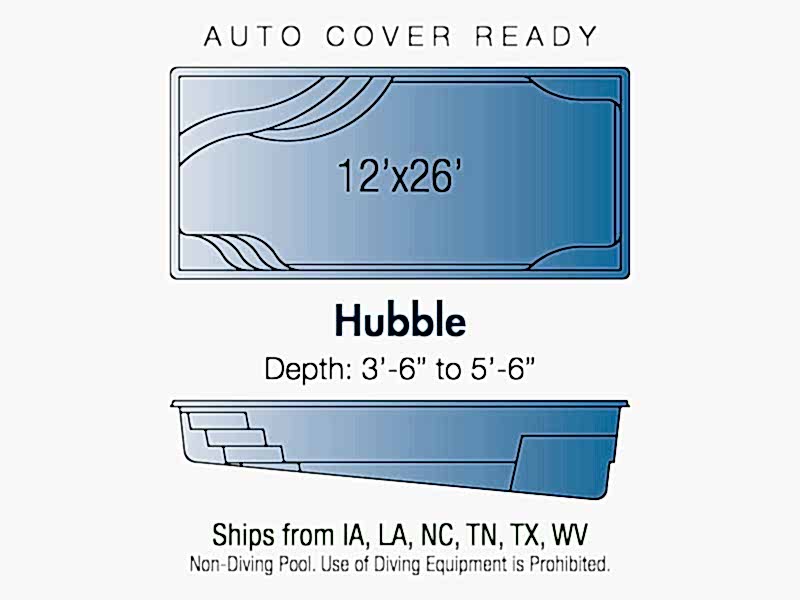 hubble fiberglass pool
