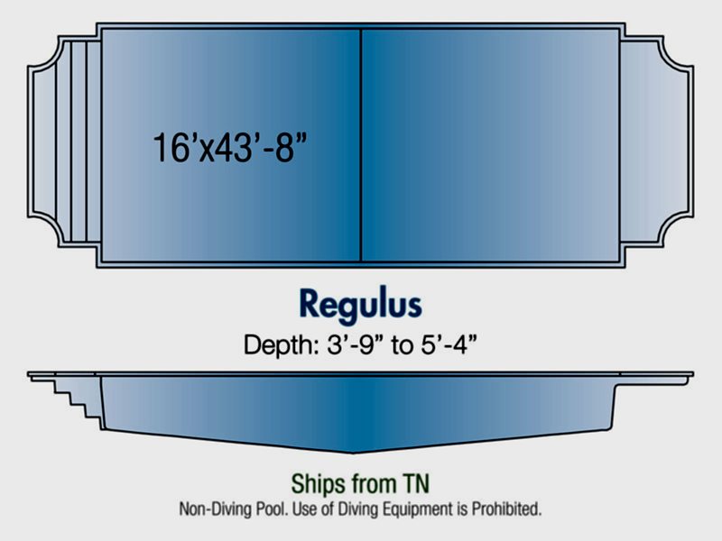 regulus fiberglass pool