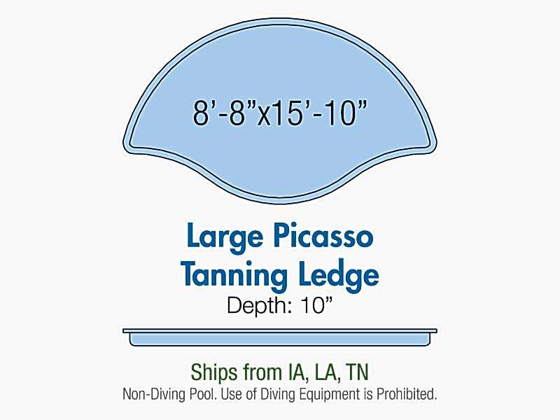 Large Picasso Tanning Ledge