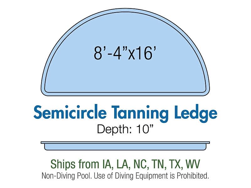 Semicircle Tanning Ledge