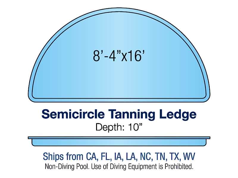 Semicircle Tanning Ledge